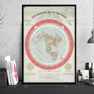 Flat Earth World Map