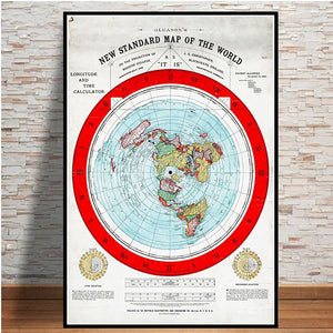 Flat Earth World Map