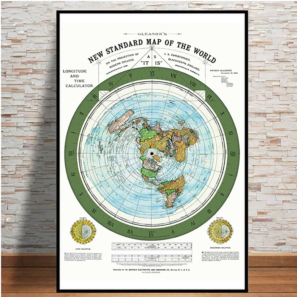 Flat Earth World Map