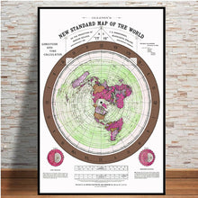 Flat Earth World Map