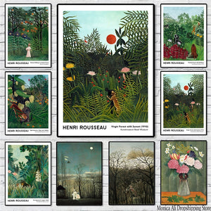 Henri Rousseau | Exotic Forest Jungle | The Equatorial Jungle