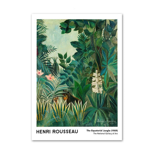 Henri Rousseau | Exotic Forest Jungle | The Equatorial Jungle