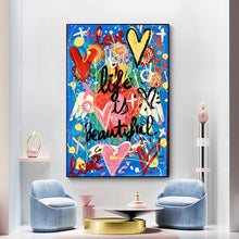 Graffiti Prints |Life Is Beautiful | Artwork #07