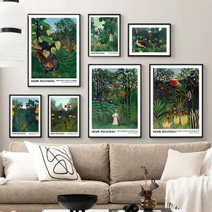 Henri Rousseau | Exotic Forest Jungle | The Equatorial Jungle
