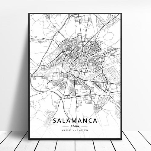 Salamanca City Map