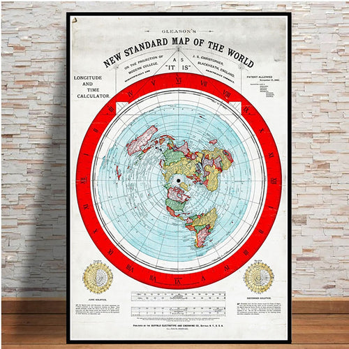 Flat Earth World Map