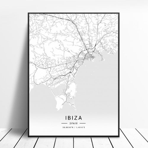 Ibiza City Map
