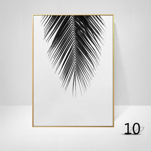 Black And White Palm