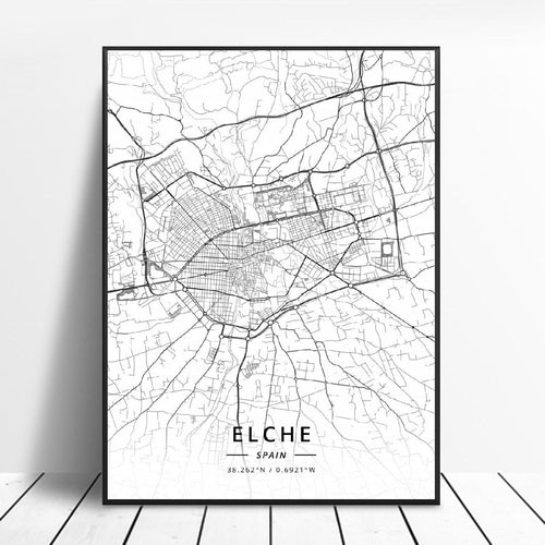 Elche City Map