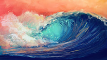 Giant Wave at Sunset