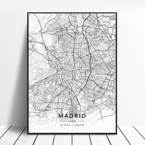 Madrid City Map