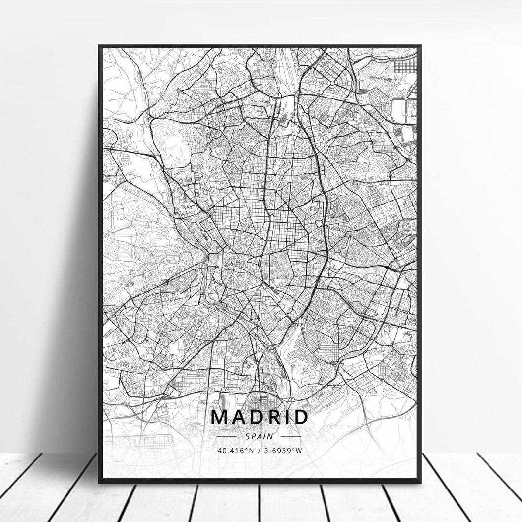 Madrid City Map