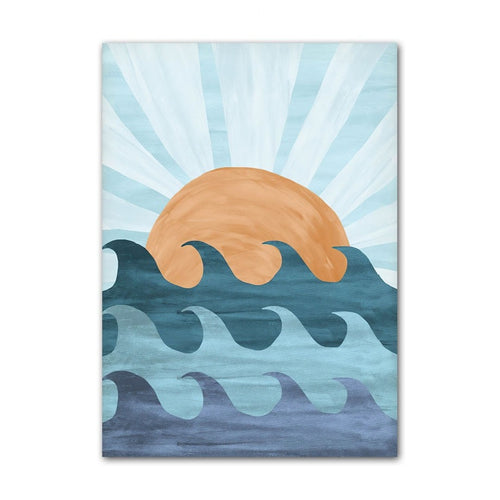 Little Surfers | Waves Under The Sunrise