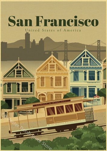 San Francisco | World Cities | Travel Poster