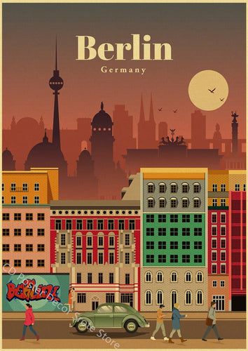 Berlin | World Cities | Travel Poster