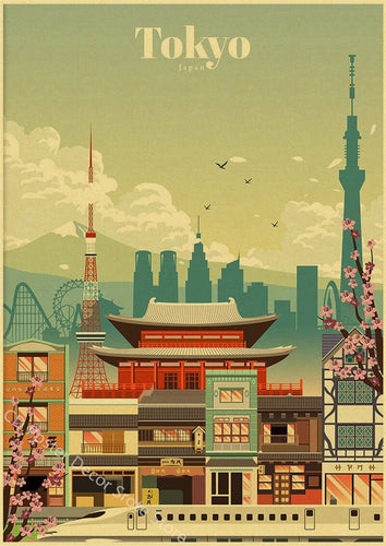 Tokyo | World Cities | Travel Poster