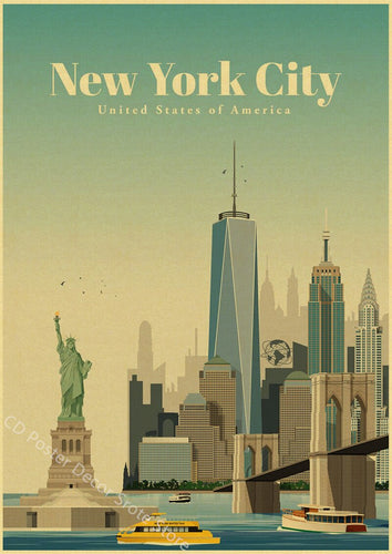 NYC | World Cities | Travel Poster