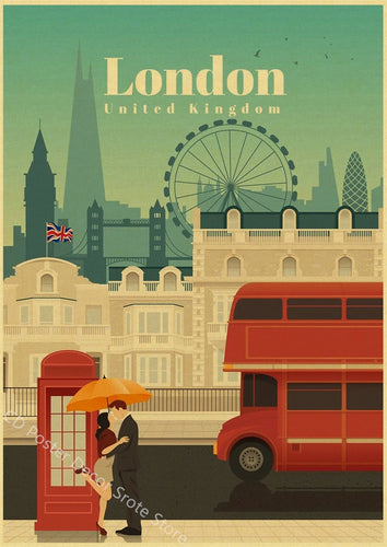 London | World Cities | Travel Poster