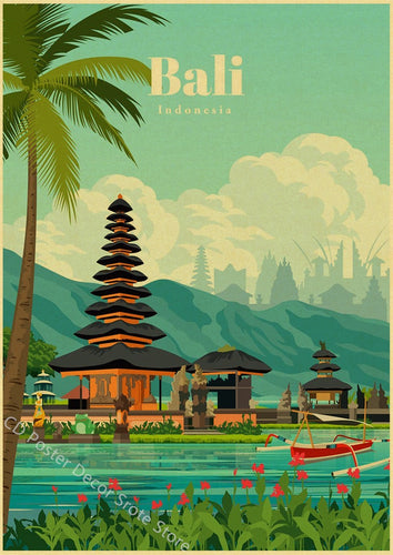 Bali | World Cities | Travel Poster