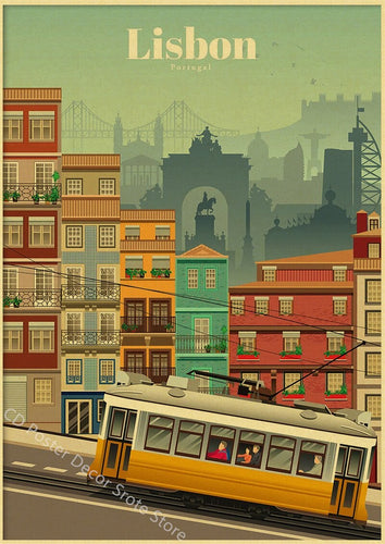 Lisboa | World Cities | Travel Poster