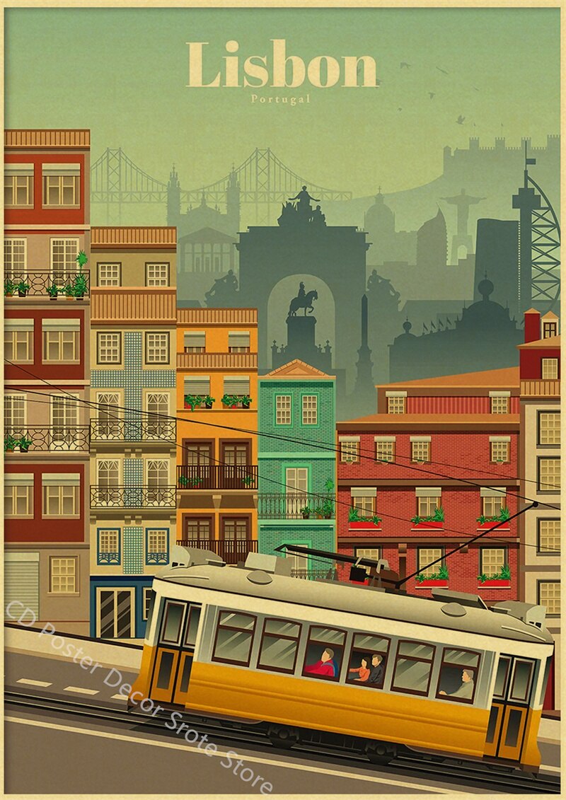 Lisboa | World Cities | Travel Poster