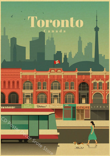 Toronto | World Cities | Travel Poster