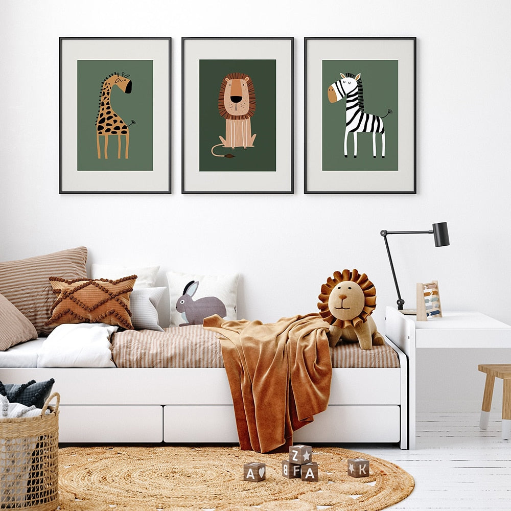 Safari Animals * Lion Giraffe Zebra