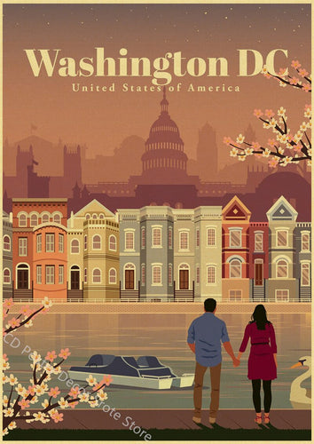 Washington DC | World Cities | Travel Poster