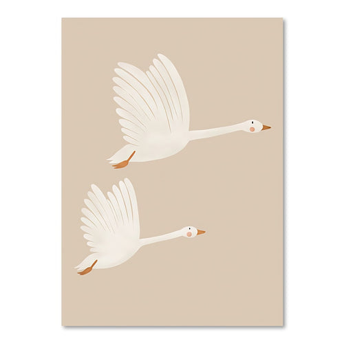 Boho Cartoon | FLYING DUCKS