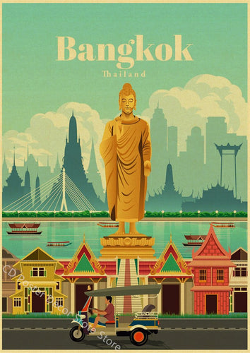 Bangkok | World Cities | Travel Poster