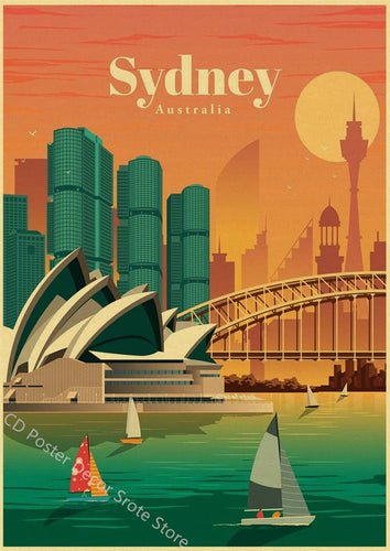 Sydney | World Cities | Travel Poster
