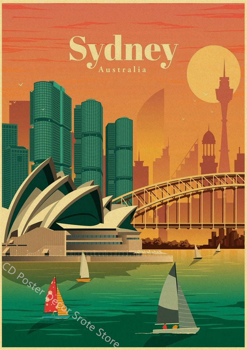Sydney | World Cities | Travel Poster