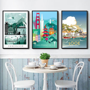 Vintage Travel Cities