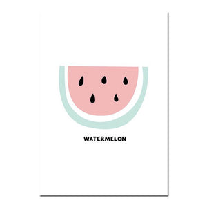 Cartoon Fruit A to Z