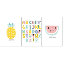 Cartoon Fruit A to Z
