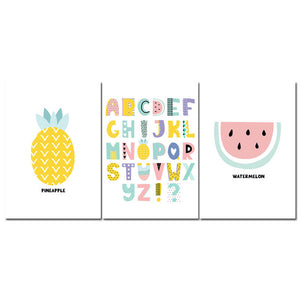 Cartoon Fruit A to Z